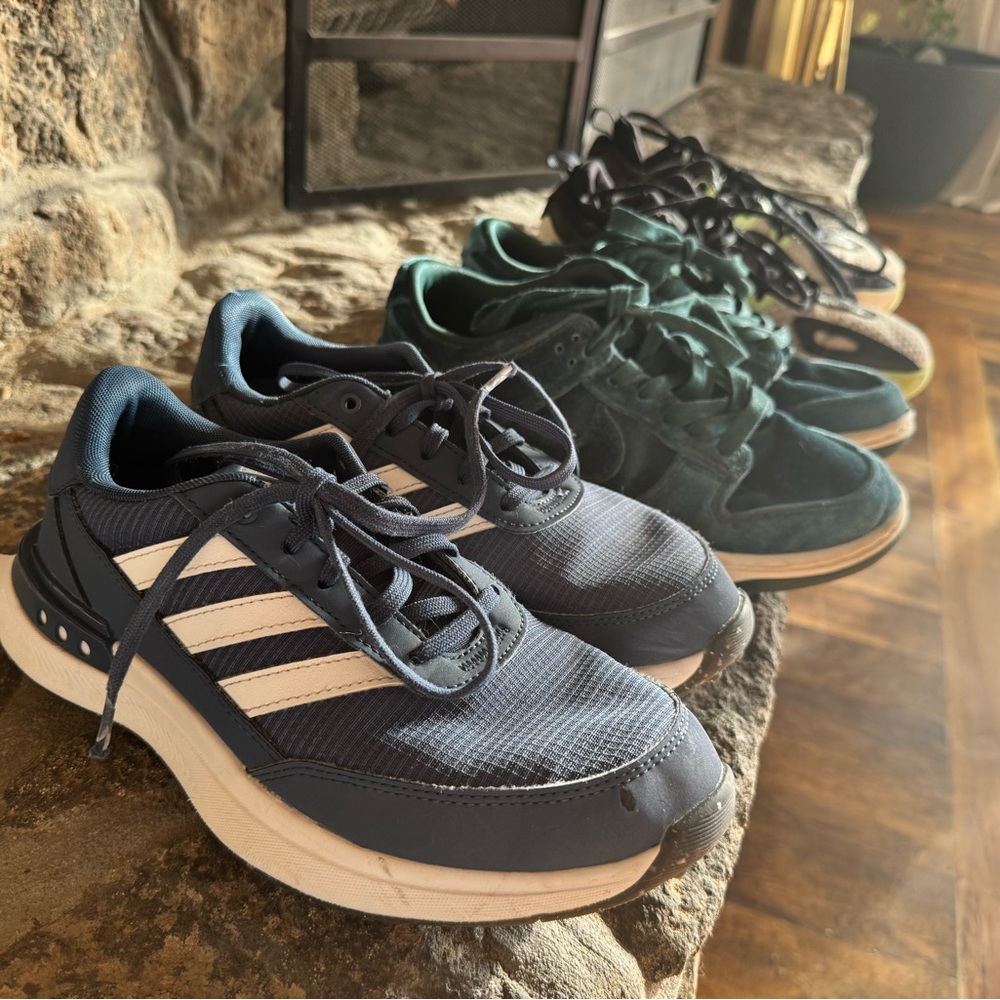 Three pairs of shoes size 36-38 European sizing